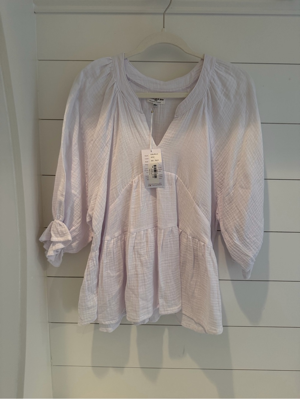 Lani Lau White Women’s Blouse